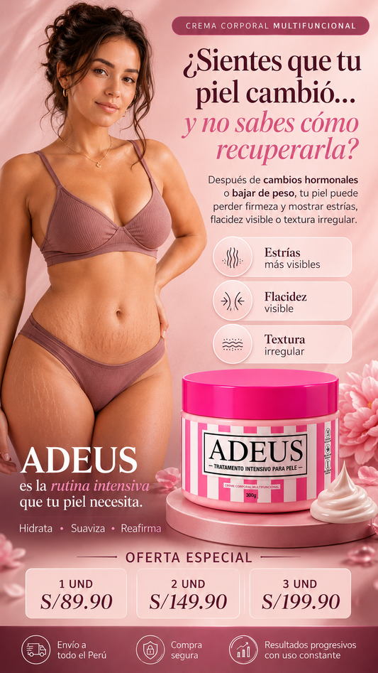 ADEUS Crema Reafirmante para Estrías y Flacidez